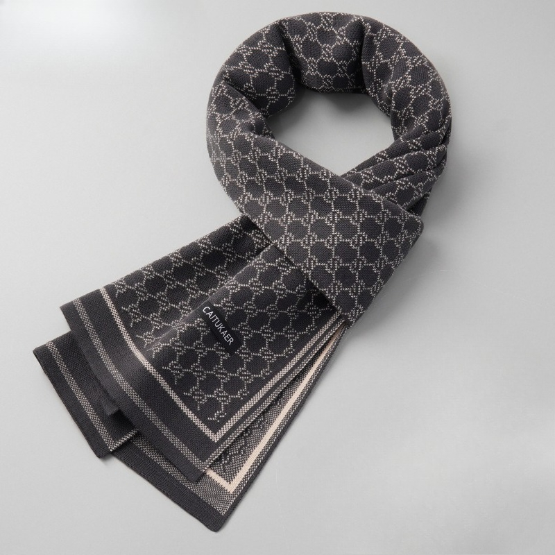 Muffler Men Wool - Luxury Brand Winter Imitation Cashmere Scarf