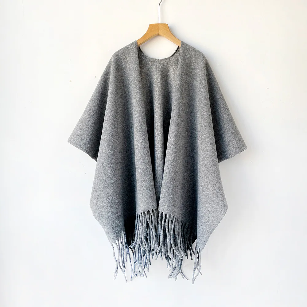 Winter Shawl Cape Womens Thick - Woven Scarf Blanket ulasan dan harga