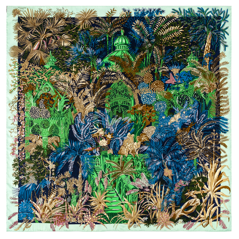 Manual Hand Rolled Twill Silk  - Scarf Silk Square ulasan dan harga
