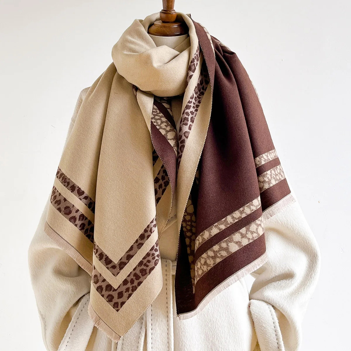 Winter Reversible Warm Large S - Woven Scarf Blanket ulasan dan harga