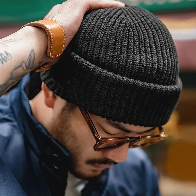 Men Winter Skullies Beanies Ha - Muffler Men Wool ulasan dan harga