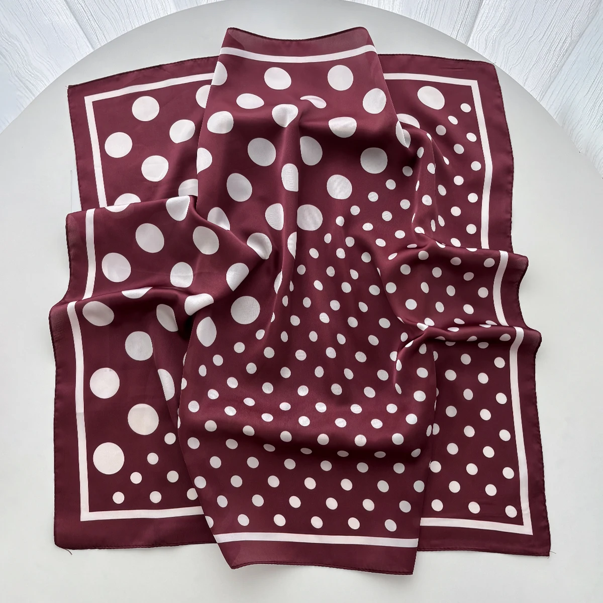 Women Elegant Soft Satin Squar - Scarf Silk Square ulasan dan harga