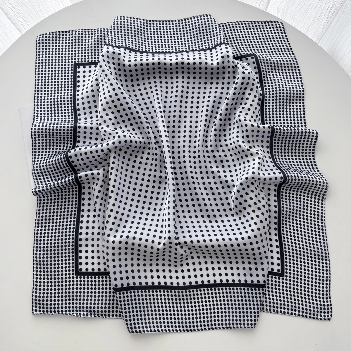 Women Elegant Soft Satin Squar - Scarf Silk Square ulasan dan harga
