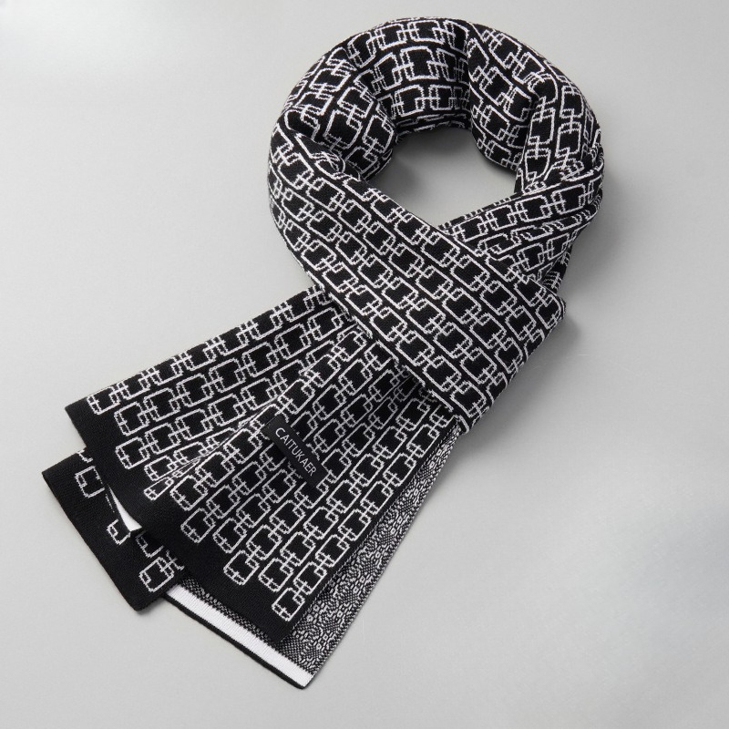 Luxury Brand Winter Imitation  - Muffler Men Wool ulasan dan harga