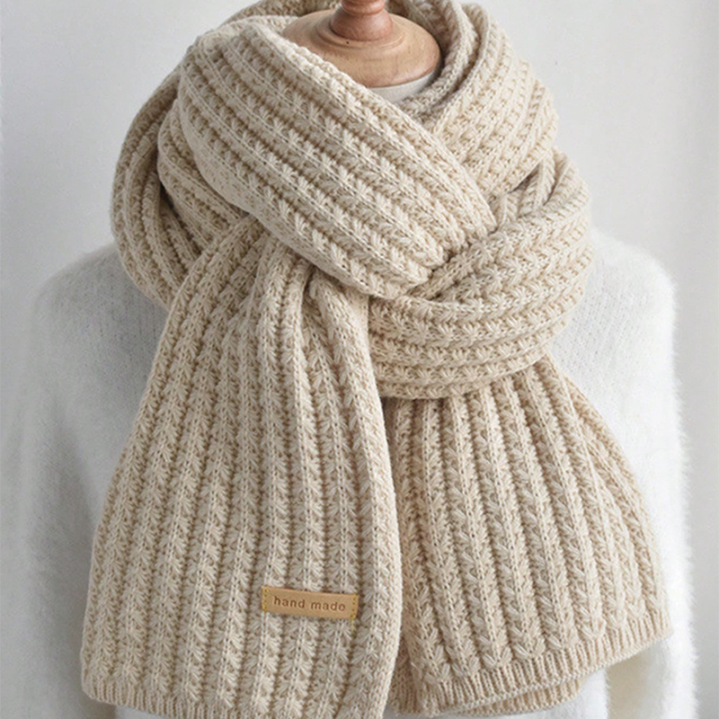 Premium Soft Cozy Luxury Cable - Muffler Men Wool ulasan dan harga