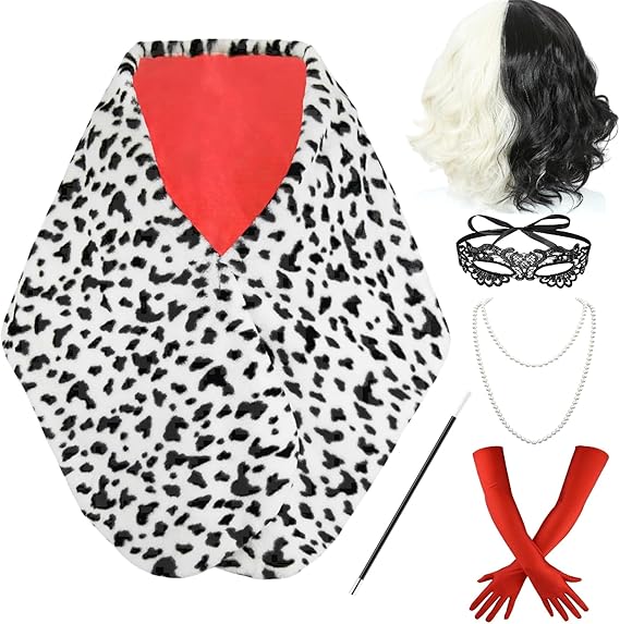 Disfraz Party Women Cruella De - Face Scarf Mask ulasan dan harga