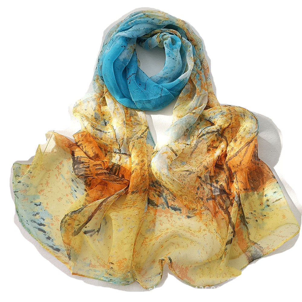 New Fashion Life Tree Chiffon  - Face Scarf Mask ulasan dan harga
