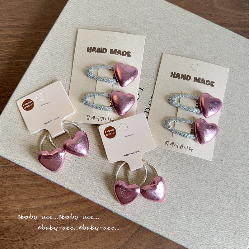 Hair Clip Girls Rose Pink Silv - Tie Clip Silver ulasan dan harga