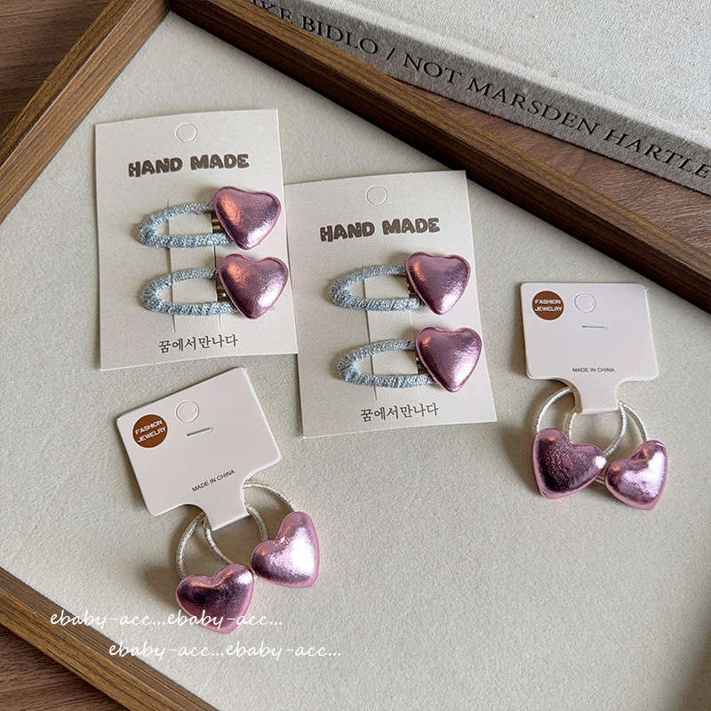 Hair Clip Girls Rose Pink Silv - Tie Clip Silver ulasan dan harga