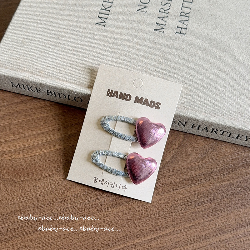 Hair Clip Girls Rose Pink Silv - Tie Clip Silver ulasan dan harga
