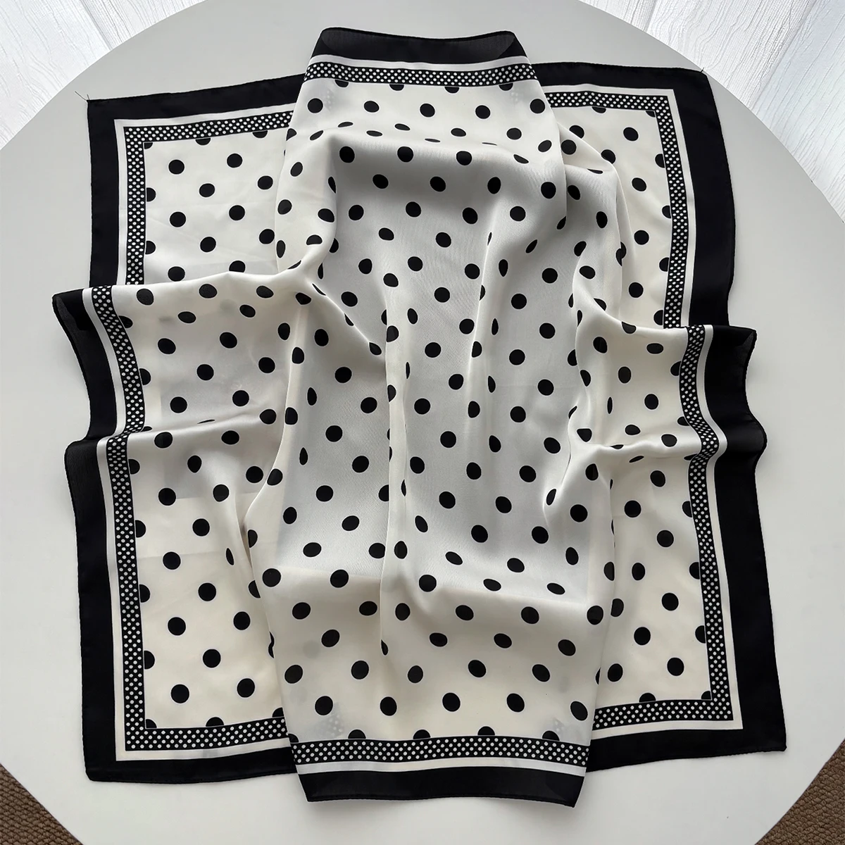 Women Elegant Soft Satin Squar - Face Scarf Mask ulasan dan harga